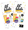 Bottle Labels, Write-On Name, Self-Laminating, Waterproof, Baby Bottle Label For Daycare, Made In The Usa (Playful Patterns Set