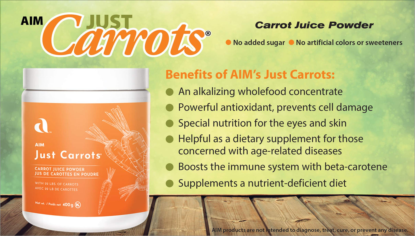 Aim Just Carrots For Great Carrot Juice Net Wt,14.1Oz/400G By Aim International