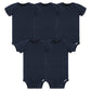 Gerber Baby 5-Pack Solid Onesies Bodysuits, Navy, 18 Months