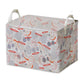 Foldable Waterproof Canvas Basketball Nursery Basket With Hard Bottom - Large Square, Toys Storage Box And Bins