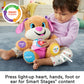 Fisher-Price Baby & Toddler Toy Laugh & Learn Smart Stages Sis Musical Plush with Lights & Phrases for Infants Ages 6+ Months