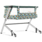 Dream On Me Skylar Bassinet and Bedside Sleeper, Adjustable Heights, Breathable Mesh Sides, Plush Mattress Pad, Wheels with Safe