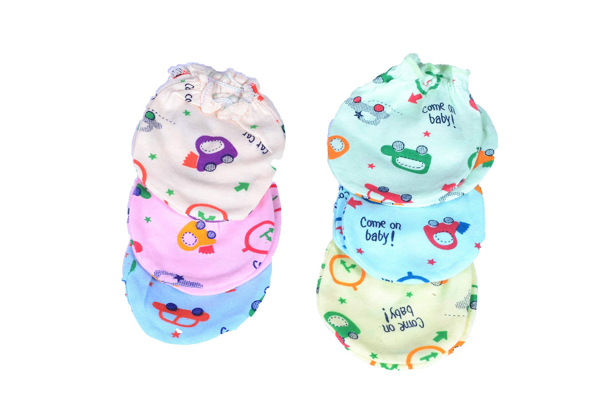 Jmsc Newborn Baby BoyS & GirlS Organic Cotton Soft Mittens(Multicolor, 09 Months)  Set Of 12