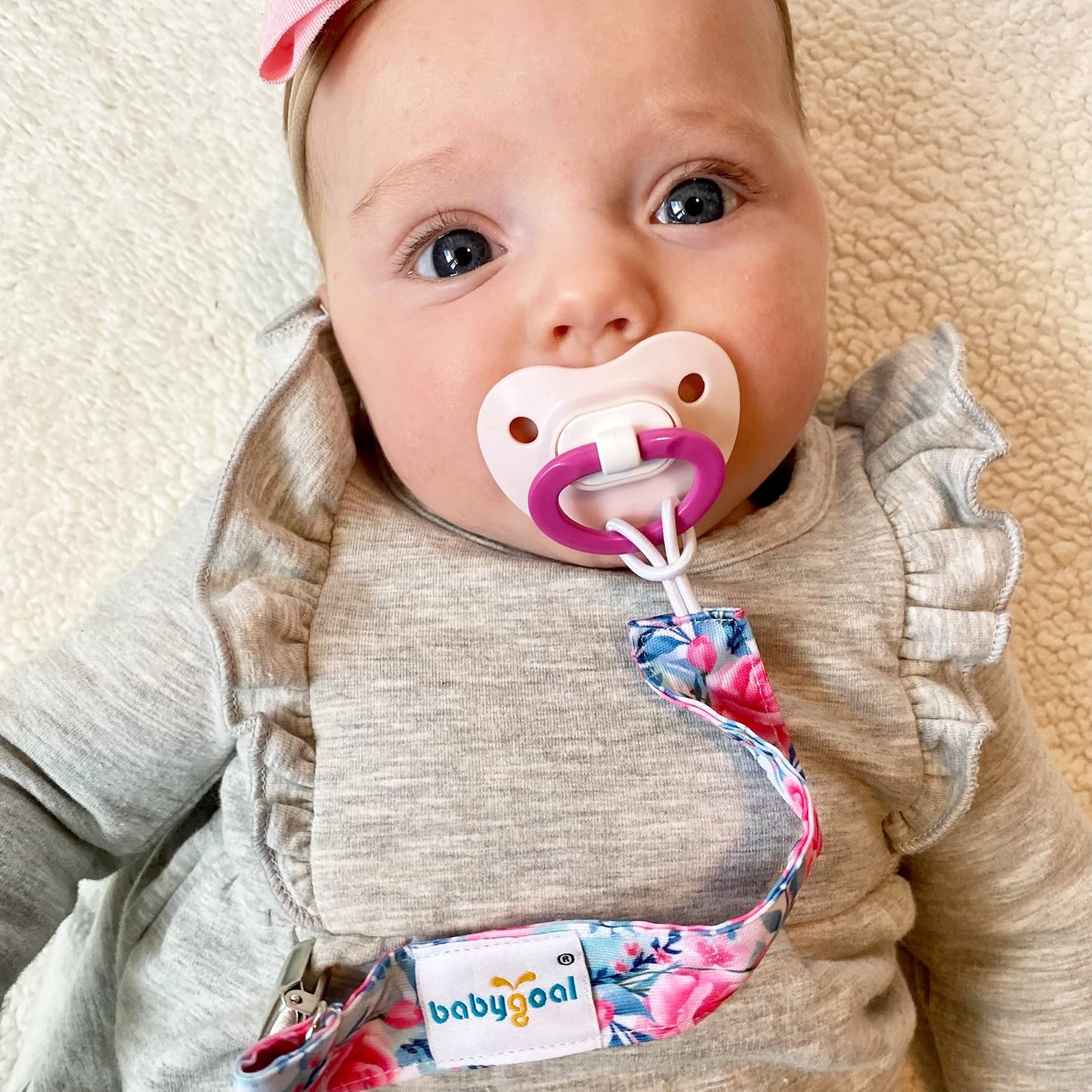 Babygoal Pacifier Clips, 6 Pack Pacifier Holder For Boys And Girls Fits Most Pacifier Styles &Teething Toys And Baby Gifts, 6Mp1