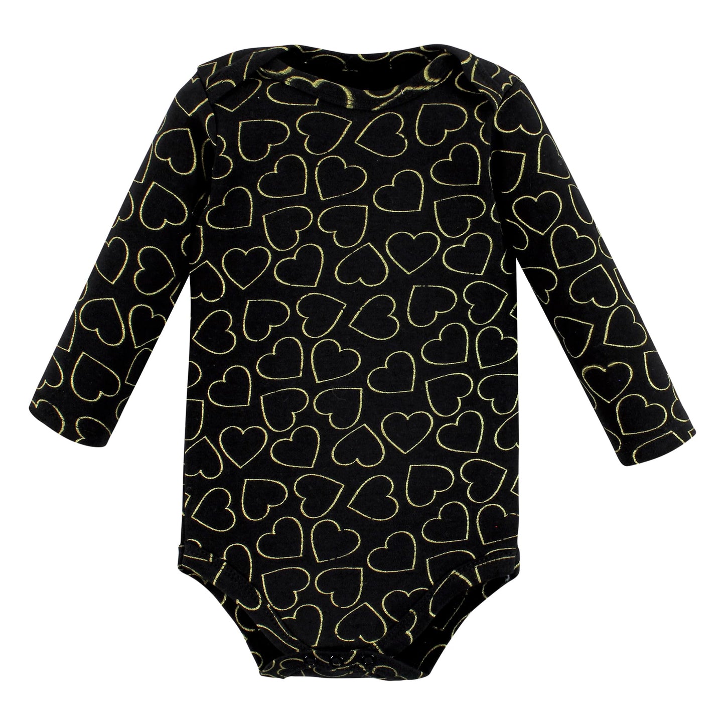 Hudson Baby Unisex Baby Cotton Long-Sleeve Bodysuits, Girl Mommy Red Black, 9-12 Months