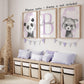 Safari Animals Set Of 3 Unframed Poster Prints For Baby Girls Nursery Bedroom Playroom, Personalized Name, Choice Of 12 Animals,