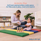 Ecr4Kids Softzone 4-Section Rainbow Runway Activity Mat, Folding Playmat, Assorted