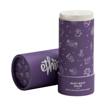 Ethique Baby Bott Balm Calming Solid Bum Balm Tube For Babies - Plastic-Free, Vegan, Cruelty-Free, Eco-Friendly, 3.53 Oz (Pack O