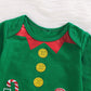 Happidoo Baby Boy Christmas Outfit Xmas Clothes Newborn Elf Bodysuit (Green,0-3 Months)