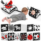 AJsupojouet Newborn Black and White High Contrast Baby Book for 0-3 Months Brain Development, Tummy Time Sensory Infant Toys, Mo
