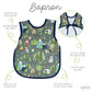 Bapronbaby Camping Bears Bapron - No Neck Tie Safer Bib For Baby & Toddler - Soft Waterproof Stain Resistant - Machine Washable