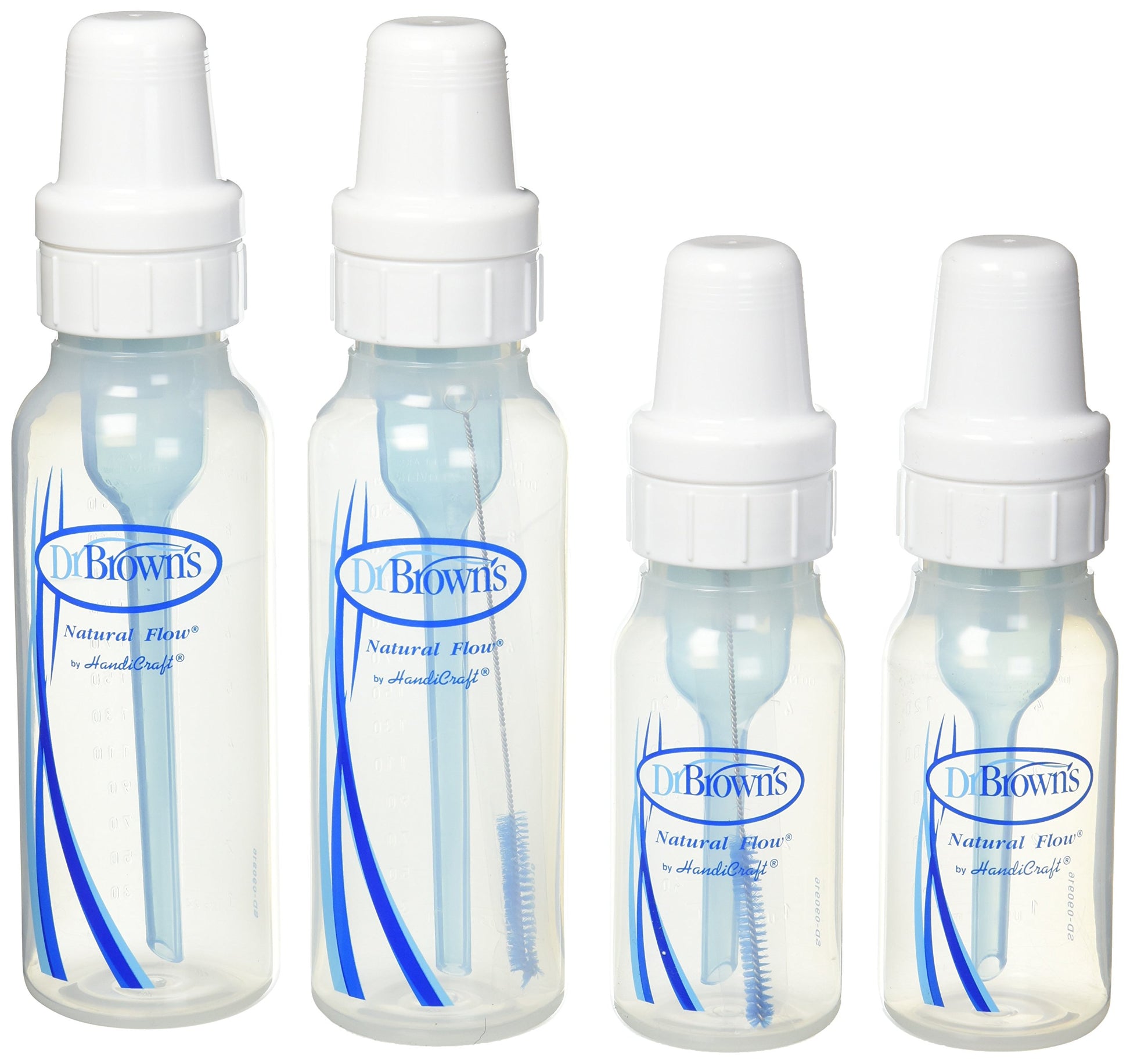 Dr. Browns Bottles 4 Pack (2 - 8 Oz Bottles) And (2 - 4 Oz Bottles)