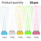 Killer'S Instinct Outdoors 25Pcs Tooth Holders For Keepsake - Multicolor Plastic Necklace For Lost Teeth Cases
