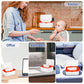 Flenpptly Baby Wipes Dispenser, Wipes Case Baby Wipe Holder Keeps Wipes Fresh, Non-Slip, Easy Open & Close (Orange)