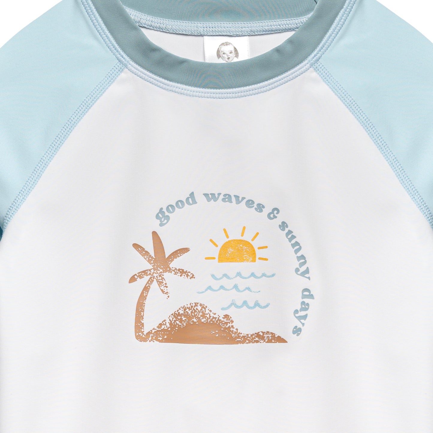 Gerber Baby Boy'S Toddler Long Sleeved Rashguard Swim Bathing Suit Set, Surf, 12 Months