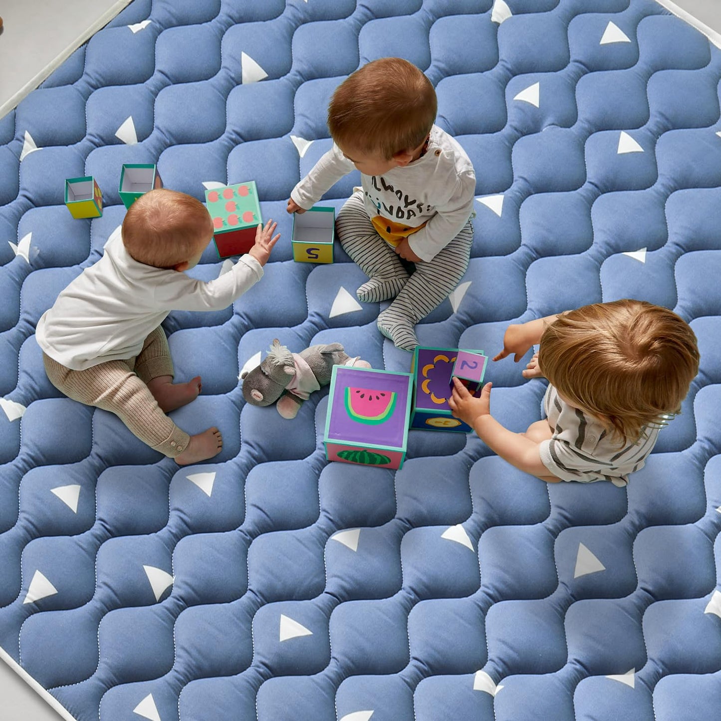Premium Foam Baby Play Mat 36' X 36', Thicken One-Piece Baby Crawling Mat, Non-Slip Cushioned Baby Playmats For Infants, Babie