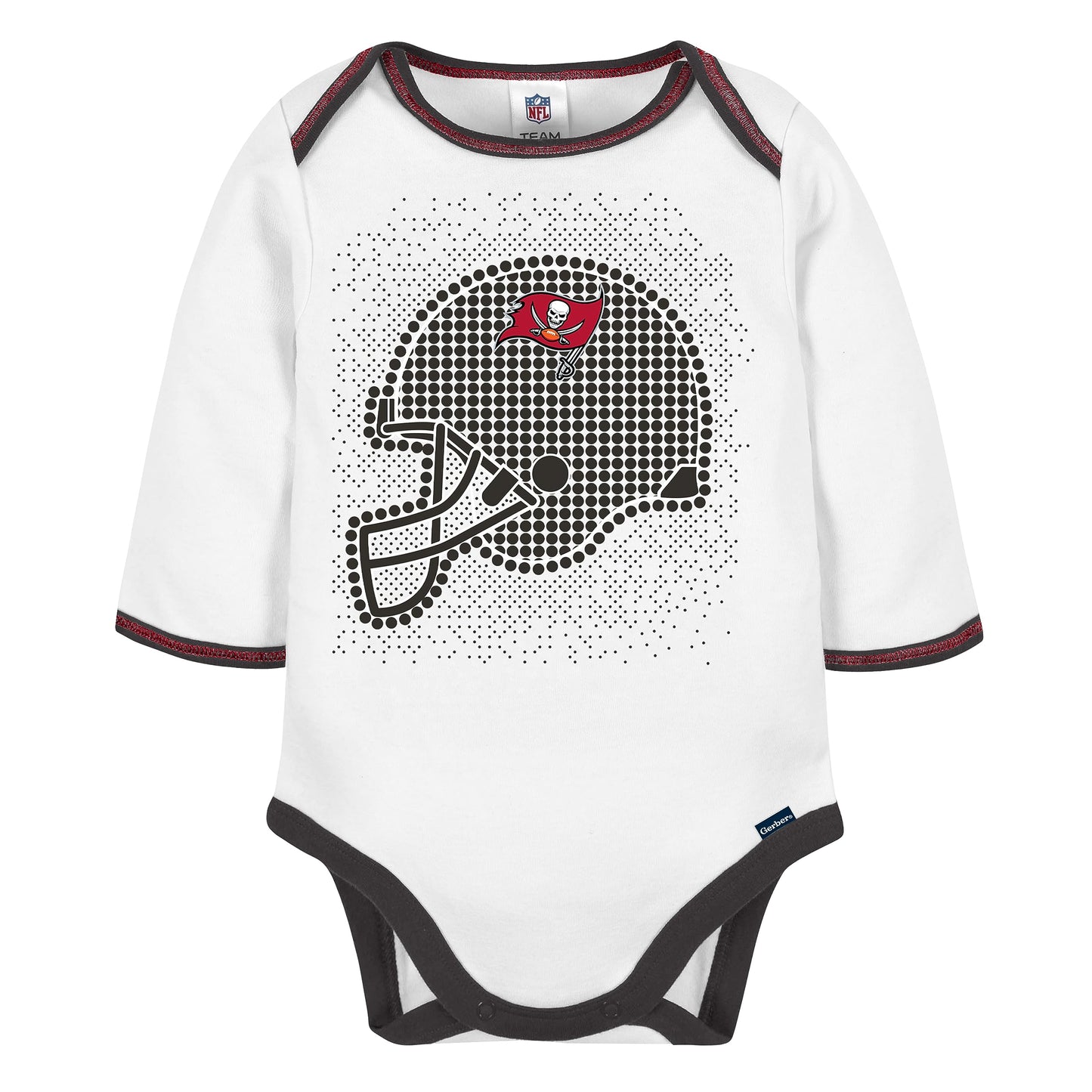 Gerber Nfl Baby Boys' 3Pc Bodysuit, Footed Pant, & Cap Set, Tampa Bay Buccaneers, 3-6 Months