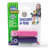 Baby Buddy Secure-A-Toy, Adjustable Pacifier And Teether Strap For Stroller, Highchair, And Car Seat, Pink Purple, 2 Pack