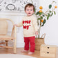 Ursobutegl Toddler Baby Boy Valentine'S Day Outfit Lover Boy Embroidery Letter Sweatshirt Pullover Tops Jogger Pants Clothes (Ap