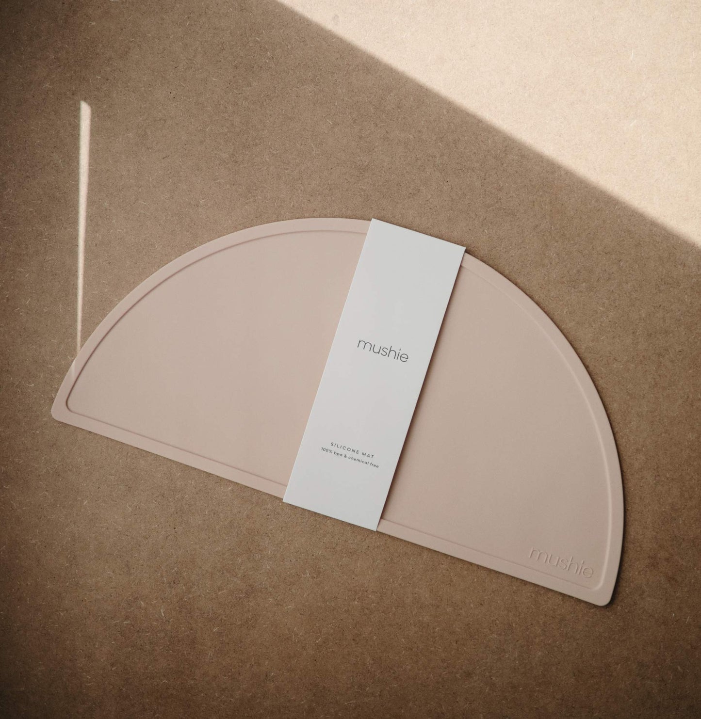 Mushie Silicone Placemat For Kids | Bpa-Free Non-Slip Design (Blush)