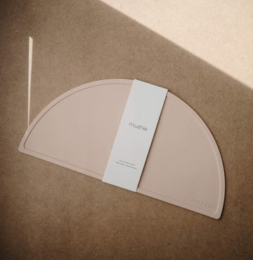 Mushie Silicone Placemat For Kids | Bpa-Free Non-Slip Design (Blush)