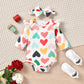 Aalizzwell 6-12 Months Infant Baby Girls Valentines Day Clothes Heart Long Sleeve Spring Outfit