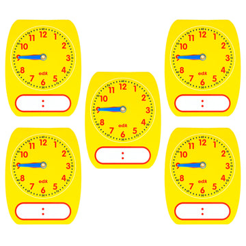 Learning ADVANTAGE-25615 edx Education Write-On/Wipe-Off Clock Dials - Set of 5