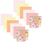 Hudson Baby Unisex Baby Flannel Cotton Washcloths, Peace Love Flowers 12 Pack, One Size