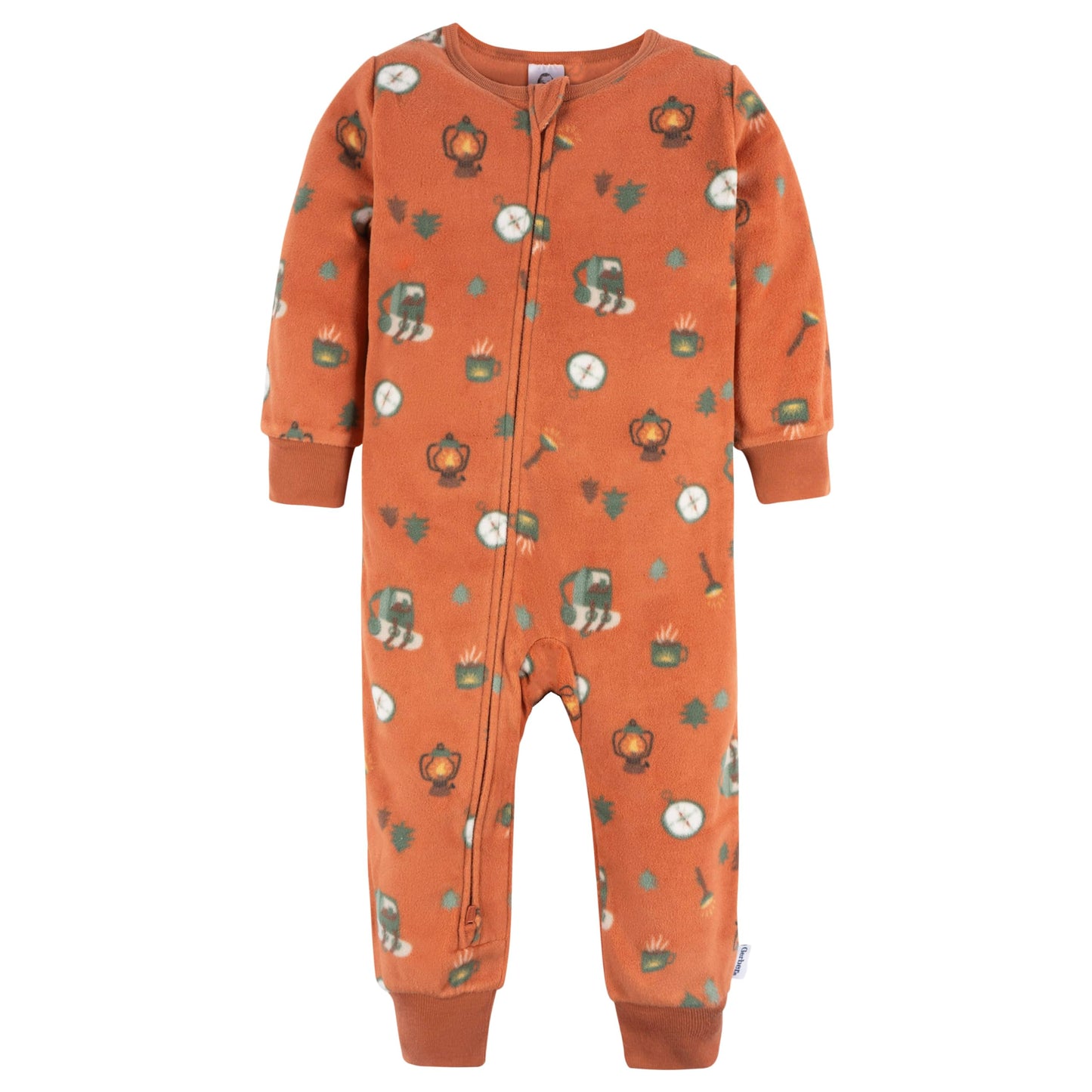 Gerber Baby Boy'S Flame Resistant Fleece Footless Pajamas 3-Pack, Camping