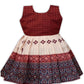 Pw Platypus World South Indian Traditional Pattu Pavadai Jacquard Silk Frock Dress For Baby Girls (612 Months, Red & White)