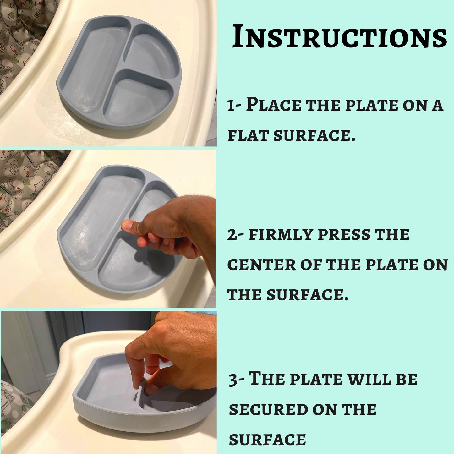 Mr. Pen- Silicone Suction Plates For Toddlers, Baby, Kids, With Suction