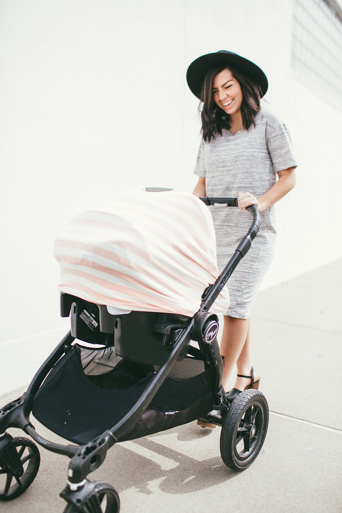 Copper Pearl Multi-Use Cover: Car Seat Covers, Nursing Cover, And Stroller Cover For Sun - Stretchy Fabric, All-Season Use, Styl