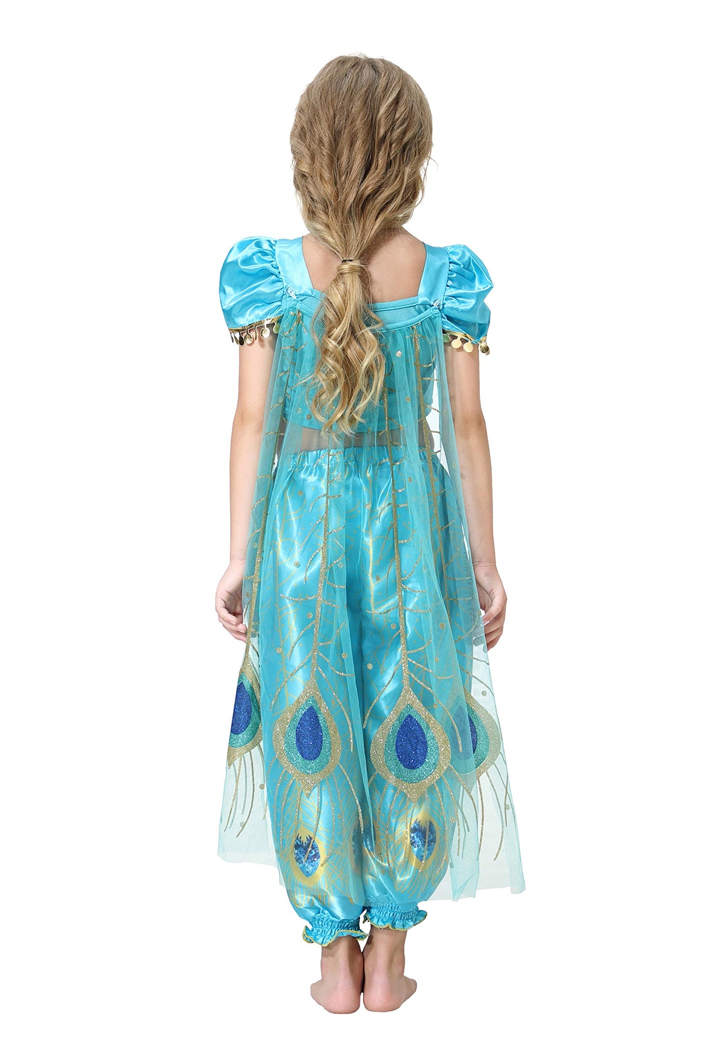 Dressy Daisy Girls Princess Dress Up With Headband Costumes Halloween Party Fancy Dress Size 4T, Style B