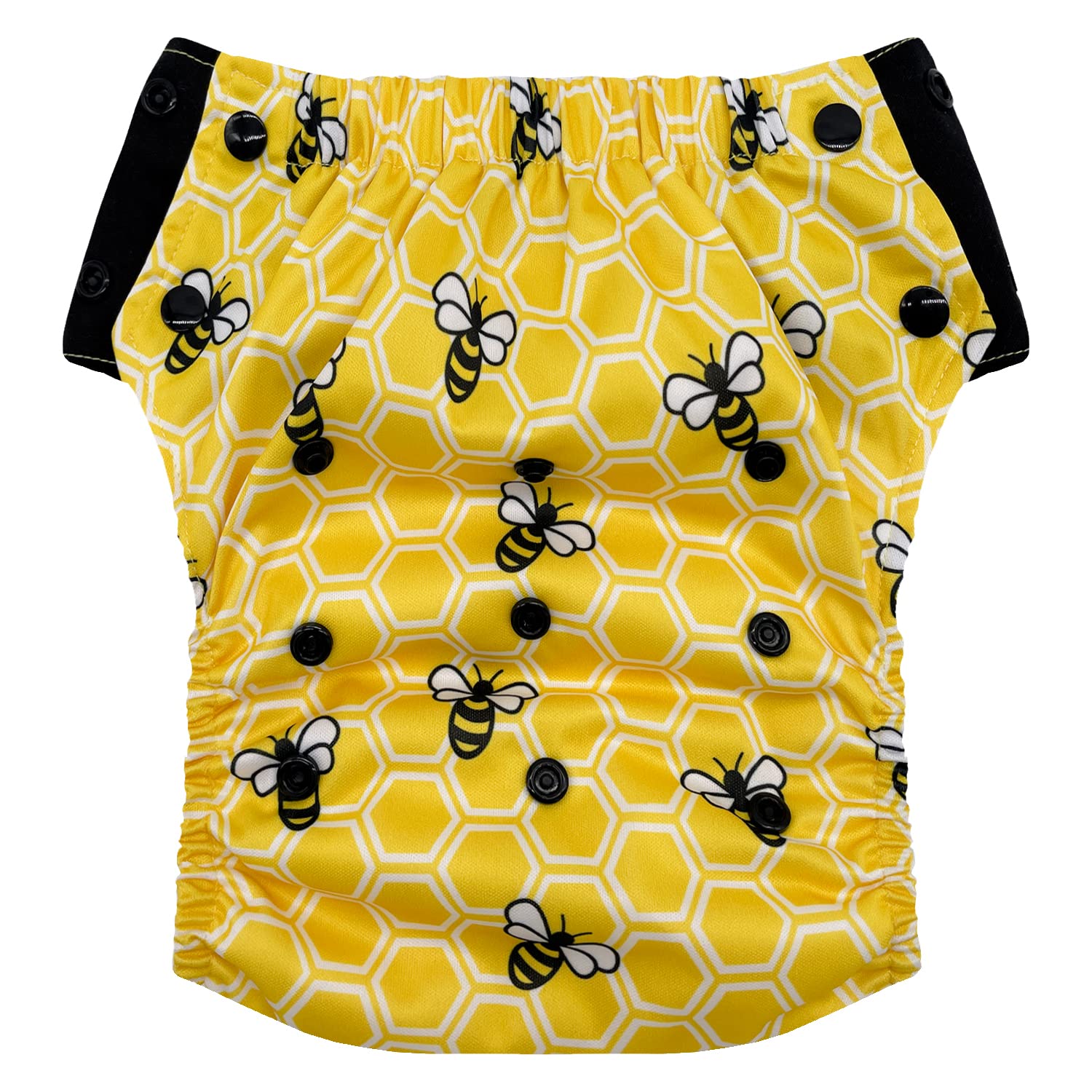 Hybrid Cloth Diaper - Reusable Training Pants, Swim Diaper, Special Needs Briefs, Fits From Baby Up To 10 Years (Size 3, Honeyco