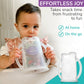 Flipping Holder Squeeze Proof Food Pouch Holder For Toddlers, Babies, Kids, Mess Free No Squeeze Juice Box Drink And Applesauce