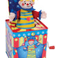 Schylling Silly Circus Jack in the Box - Classic Childrens Musical Toy - Colorful Embossed Tin Box and Friendly Plush - Age 18