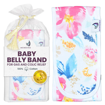 Baby Belly Band For Colic & Gas Relief - Aquarelle By Memeeno