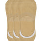 Cotson AntiSlip Unisex Cotton Invisible No Show Cotton Loafer Socks With Anti Slip Silicon Grip (Beige, Pack Of 3)