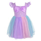 Dressy Daisy Princess Mermaid Dress Up Clothes Halloween Fancy Party Tulle Skirt Summer Outfit for Baby Girls Size 12-24 Months,