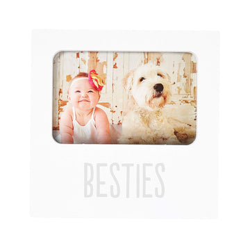Kate & Milo Besties Keepsake Photo Frame, Best Friends Keepsake Baby And Pet Frame, Gender-Neutral Nursery D  Cor, Baby Accessor