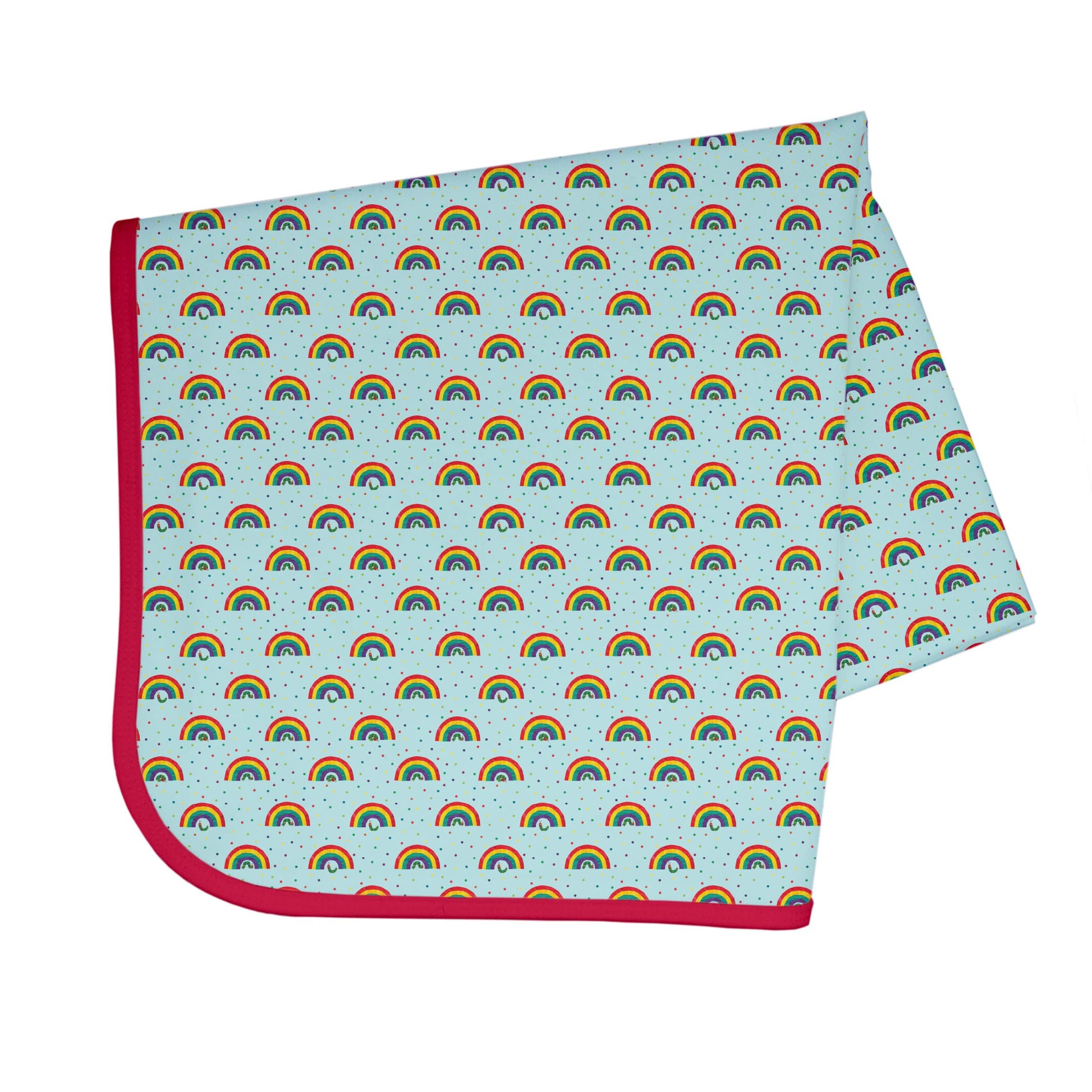 Bapronbaby Eric Carle Rainbow Caterpillar Splash Mat - Waterproof Catch-All For Under High Chairs, Floors, Tables, Playtime Or A