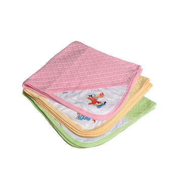 Catcub Ultra Soft Cotton Baby Hooded Towel Combo  Pack Of 3 (Green Ii Pink Ii Cream)