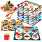 Toddler Sorting Toys, Sensory Toys,Fruits Dinosaurs Animals Insects Balls Food Fish Poultry Sorting Matching Playsets, Montessor