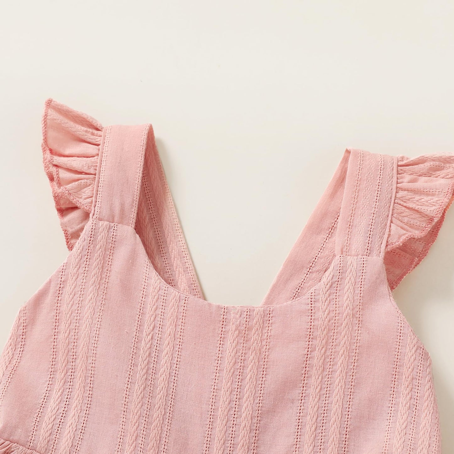 Younger Tree Toddler Baby Girl Dress Summer Outfits Flutter Sleeve Smocked Dress Kids Causal Boho Dresses Clothes (3-4T, Pink Dr