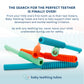 Baby Teething Tubes - Made in The USA Baby Teething Toys - Soft & Durable Infant Toys and Toddler Silicone Teether - 7 Inches, O
