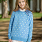 Boboyoyo Girls Sweaters Cotton Kids Heart Sweater Valentine Holiday Pullover Teen Clothes Crew Neck Knit Top Long Sleeve Light B
