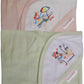 FancyAdda Branded  Soft Cotton Baby Hooded Towels  Pack of 2 (Pink || Green)