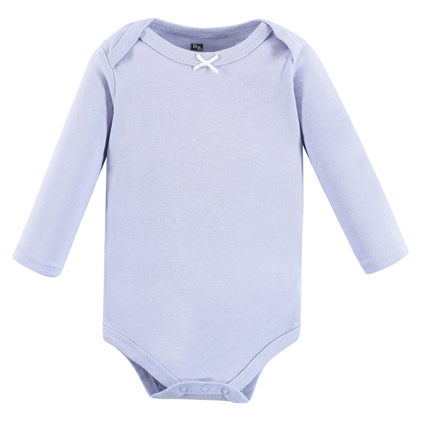 Hudson Baby Unisex Baby Cotton Long-Sleeve Bodysuits Blue Toile 3-Pack, 6-9 Months