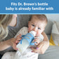 Dr. Brown'S Milestones Narrow Sippy Spout Bottle With 100% Silicone Handles, Easy-Grip Handles With Soft Sippy Spout, 8Oz/250Ml,