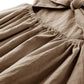 Dutebare Toddler Girls Linen Dress Backless Ruffled Sleeve Casual Summer Sundress 823 Brown 80